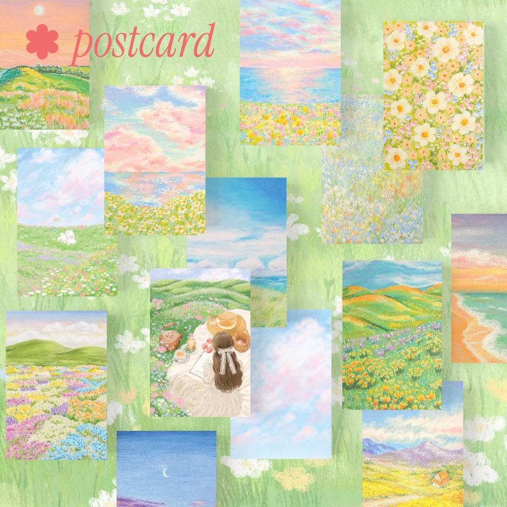 โปสการ์ด ด้านหลังเขียนได้ การ์ดแสดงความยินดี การ์ดวันเกิด | paint collection poscard | Postcard , Congrats card
