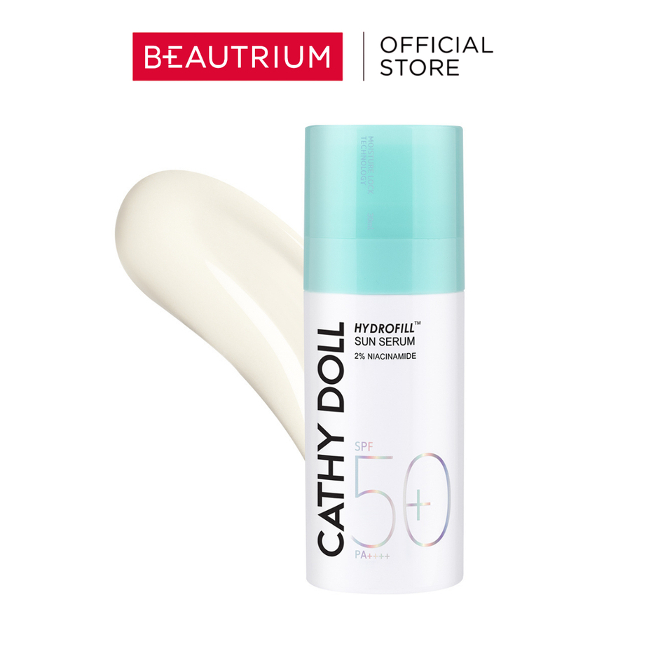 CATHY DOLL Hydrofill Sun Serum SPF50+ PA++++ 2% Niacinamide เซรั่มกันแดด 30ml
