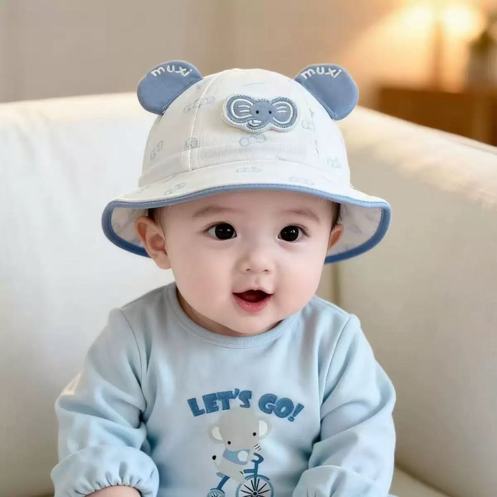 CODจัดส่งจากกรุงเทพฯ หมวกเด็ก หมวกบักเก็ตทูโทน สำหรับเด็ก (Bucket Hat)