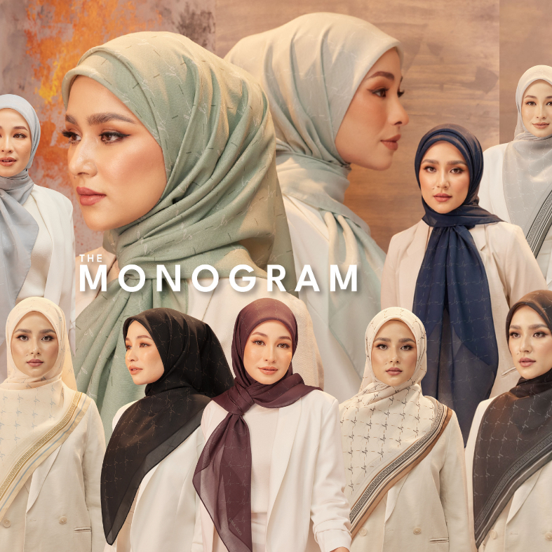 ผ้าคลุมแบรนด์ LIMA SEGI รุ่น MONOGRAM (47’ cotton หลาสอง สี่เหลี่ยมจัตุรัส)