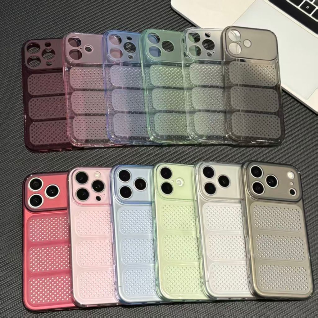 เคสทรศัพท์ for iPhone 18 17 16 15 14 13 12 11 Pro Max 18PROMAX 17PROMAX 14PROMAX เคสตาข่าย TPU ระบายความร้อน