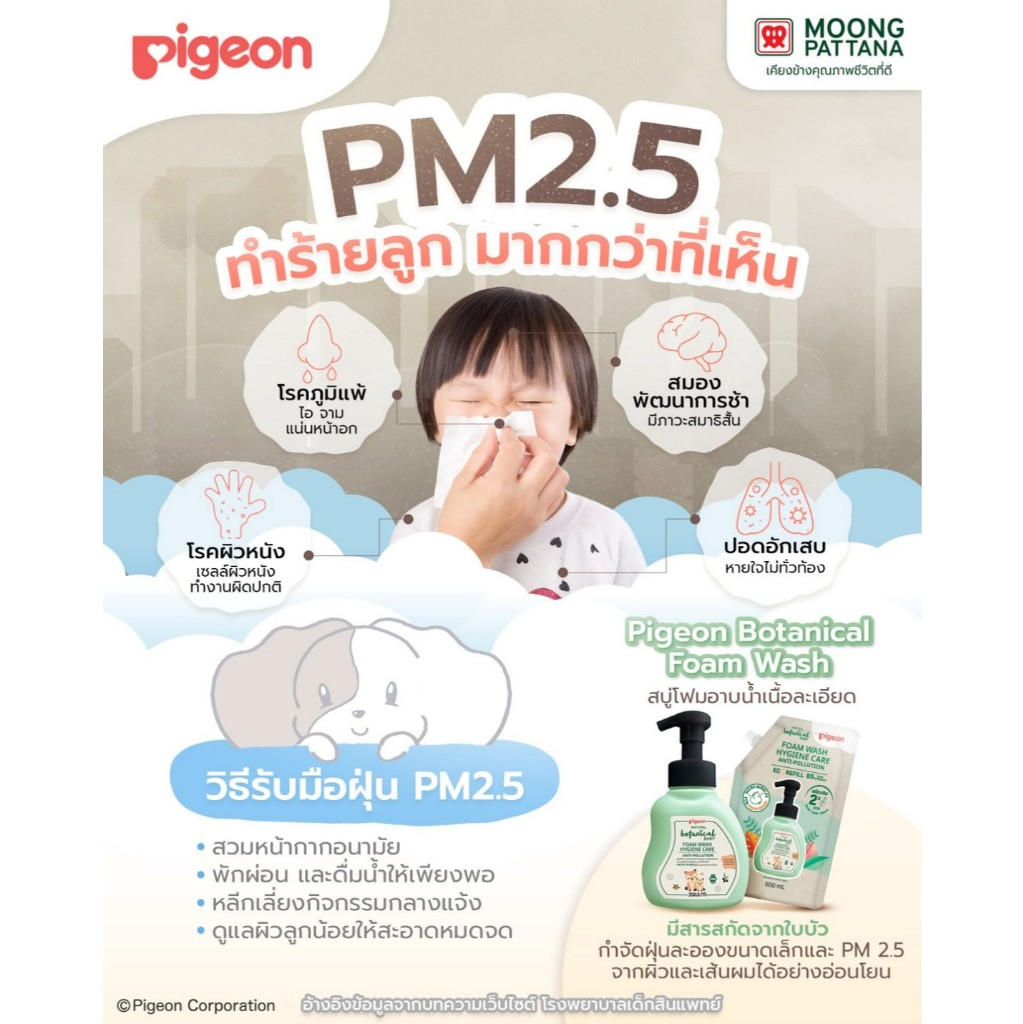 Pigeon صابون رغوي للرضّع Natural Botanical ‏350 مل + تعبئة 600 مل — صورة 8