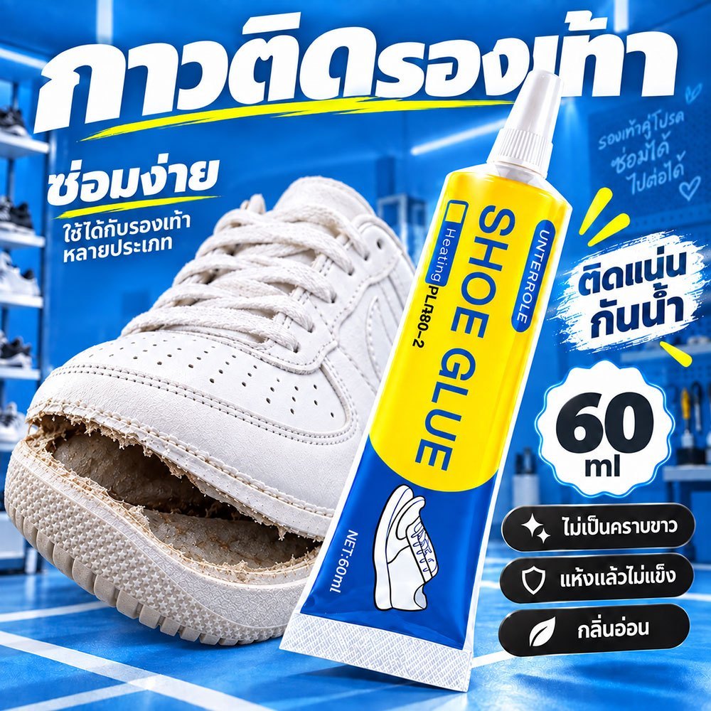 กาวติดรองเท้า คุณภาพ สูง กาวติดพื้นรองเท้า กาวซ่อมรองเท้า รองเท้าผ้าใบ รองเท้าวิ่ง