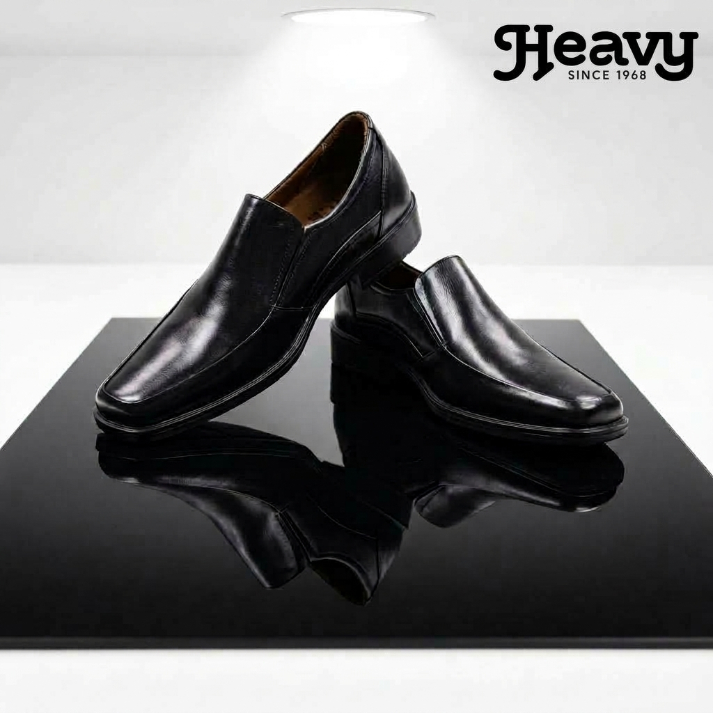 HEAVY SHOES حذاء رسمي سهل الارتداء VB8233 — أسود — صورة 2