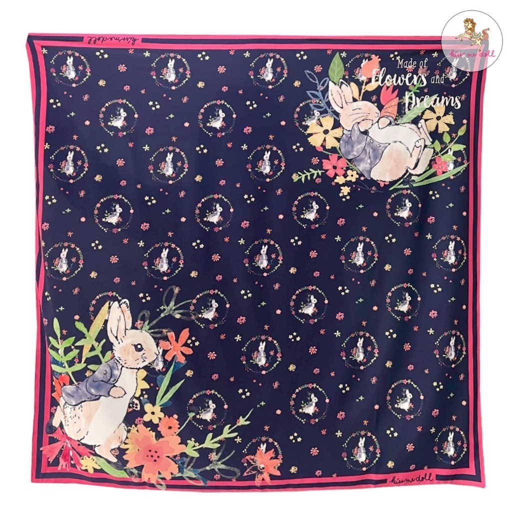 Kiss Me Doll وشاح صغير Peter Rabbit ‏60×60 سم — صورة 5