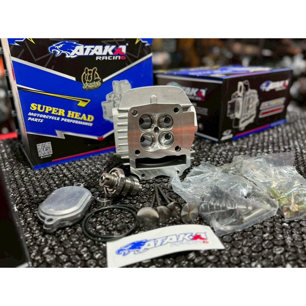 ATAKA ชุดฝาสูบ wave125  4 valve  >> 24/27   <อะไหล่ครบชุด>   pnw