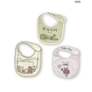 ผ้ากันเปื้อนเด็ก,ผ้าซับน้ำลายเด็ก(เซ็ต 3 ชิ้นลายตามรูป)50-80…