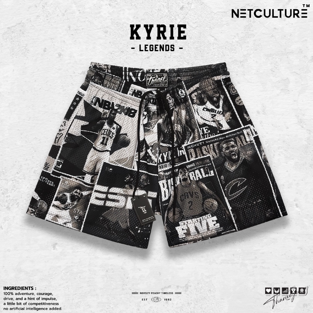กางเกงกีฬา กางเกงบาสขาสั้น NC KYRIE เนื้อผ้าพรีเมี่ยม ทรงสวย มีไซส์ใหญ่ถึง 6XL