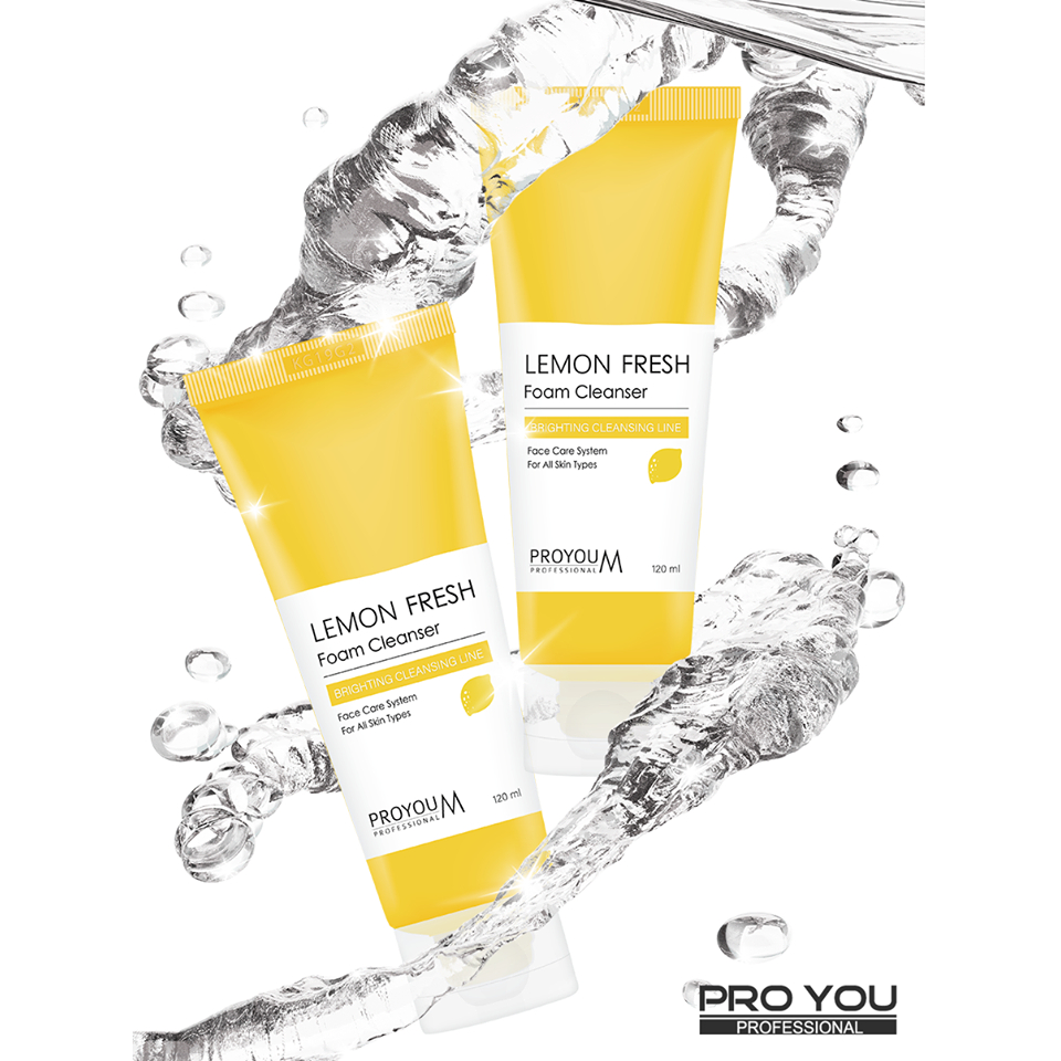 โฟมเลม่อน  Pro You M Lemon Fresh Foam Cleanser (120ml)  สั่งมาก ถูกลง ช่วยทำความสะอาดผิวหน้าอย่างล้ำลึก