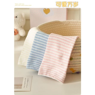 ส่งจากไทย!! ถุงเท้าลายขวาง Striped แนวน่ารัก ข้อกลาง ผ้าฝ้าย สีพื้น ถุงเท้าสไตล์ญี่ปุ่น A82