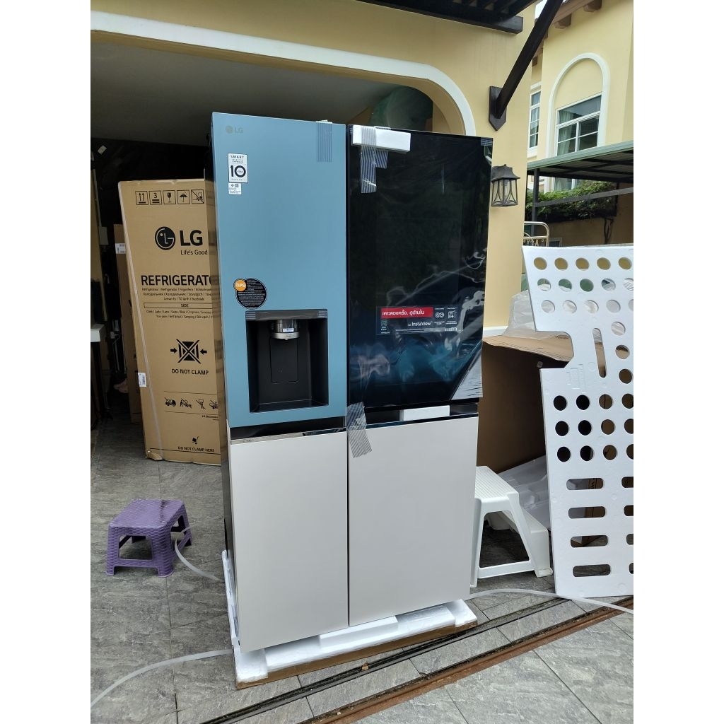 ูของใหม่มือ 1 LG ตู้เย็น Instaview Door-in-Door รุ่น GC-X257CMEW ขนาด 22.4 คิวของใหม่มือหนึ่ง ประกัน