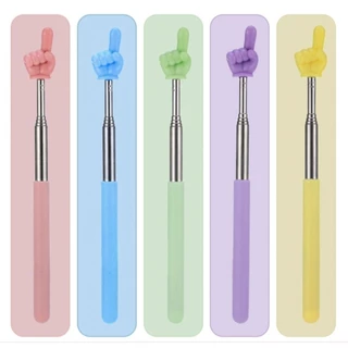 Index pointer แบบยืดหดได้ สีพาสเทล ไม้ชี้กระดาน ไม้ชี้หนังสือ