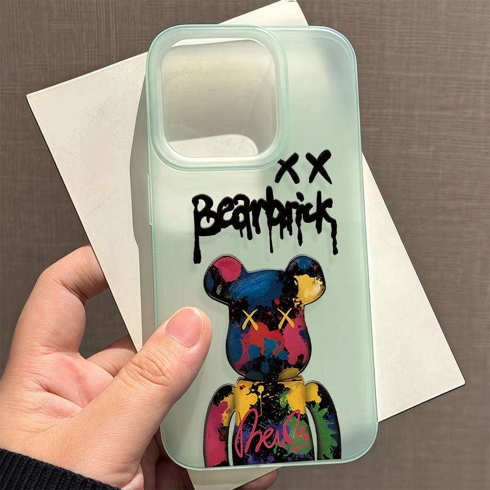 LBB เคส สำหรับ iPhone 13 12 14 11 Pro Max XR X Plus XS SE เคสโทรศัพท์ Matte Soft Case น่ารักลายการ์ต