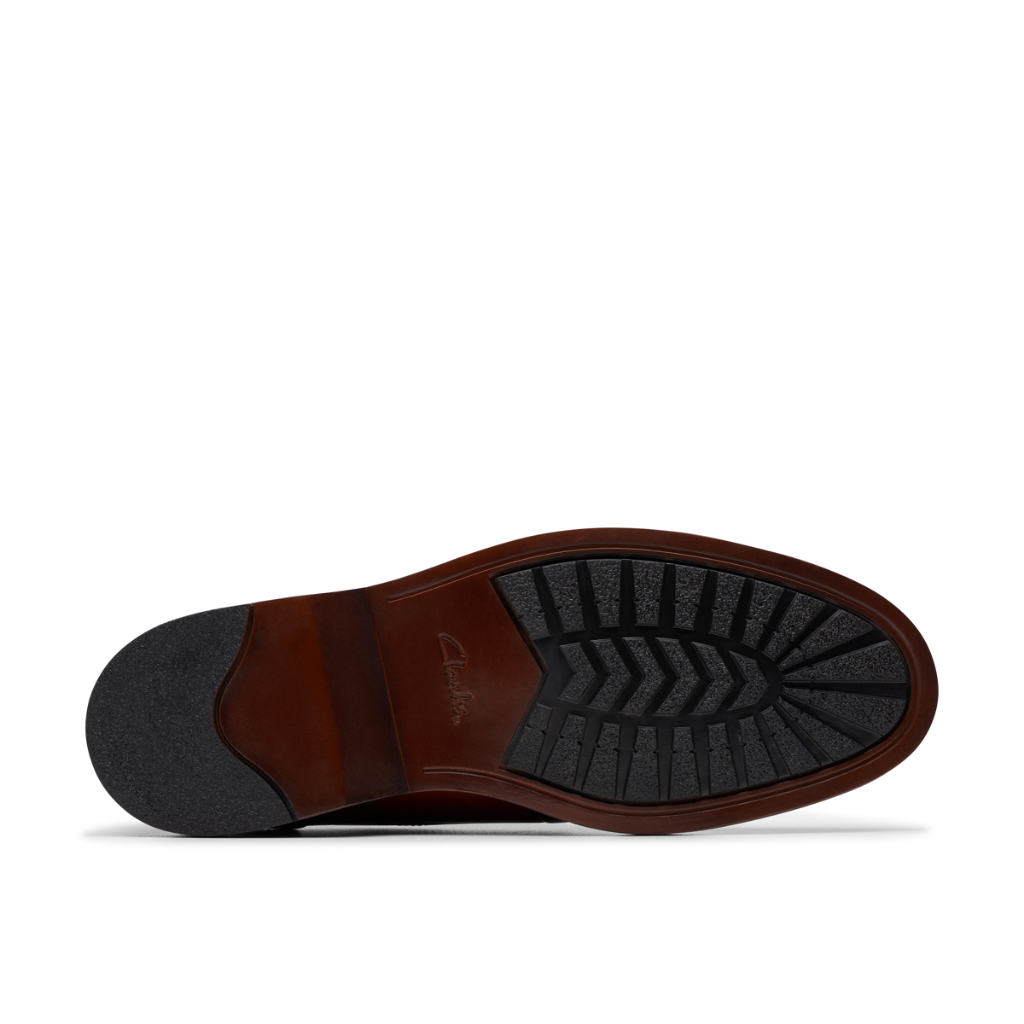Clarks حذاء ديربي ALDWIN LACE جلد — بني فاتح — صورة 5