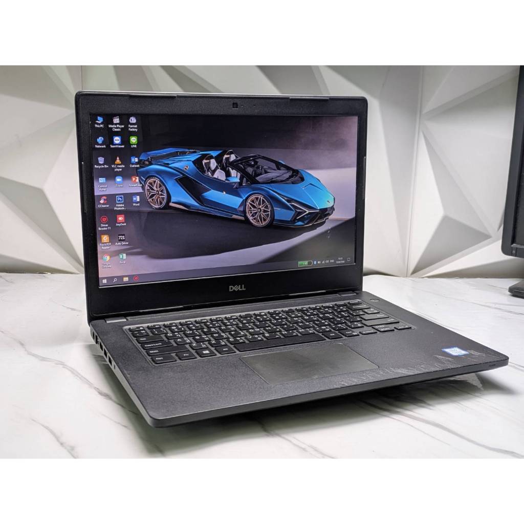 second hand notebook  Dell Latitude 3480   สเปก intel Core i7-7500U (gen7)   Ram 8 GB SSD 250 GB   ก