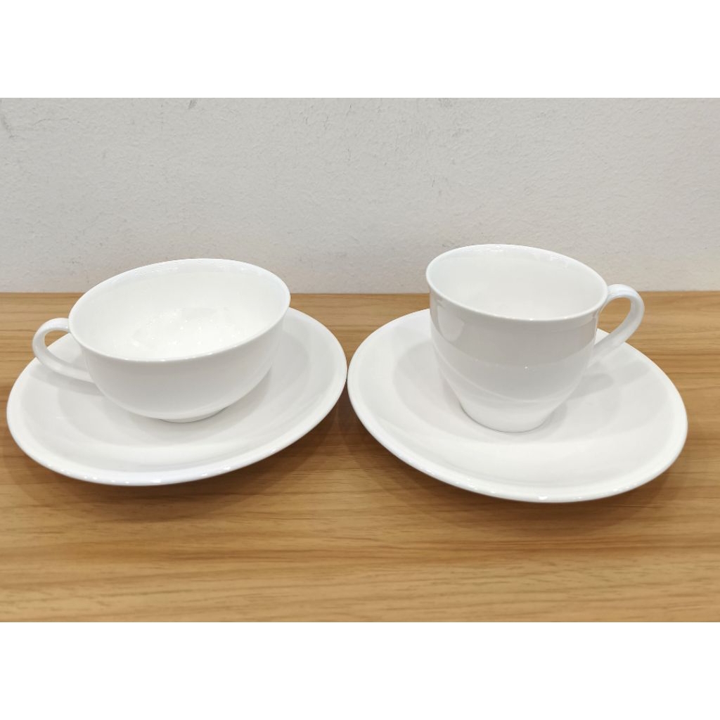 Royal Porcelain: Bone China - ชุดถ้วยชา 0.22 L./ชุดถ้วยกาแฟ 0.19 L./จานรอง 15.5 cm./N0118 /N0111/N0112