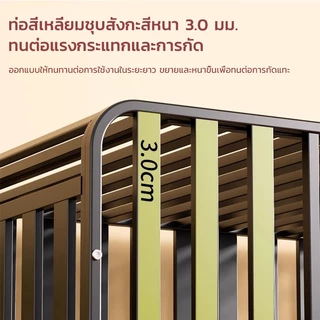 กรงสุนัข กรงสุนัขขนาดใหญ่ กรงสุนัข แบบหนา กรงสุนัขเหล็กทั้งตัว ท่อสี่เหลี่ยมชุบสังกะสี ป้องกันสนิมและการกัดกร่อน