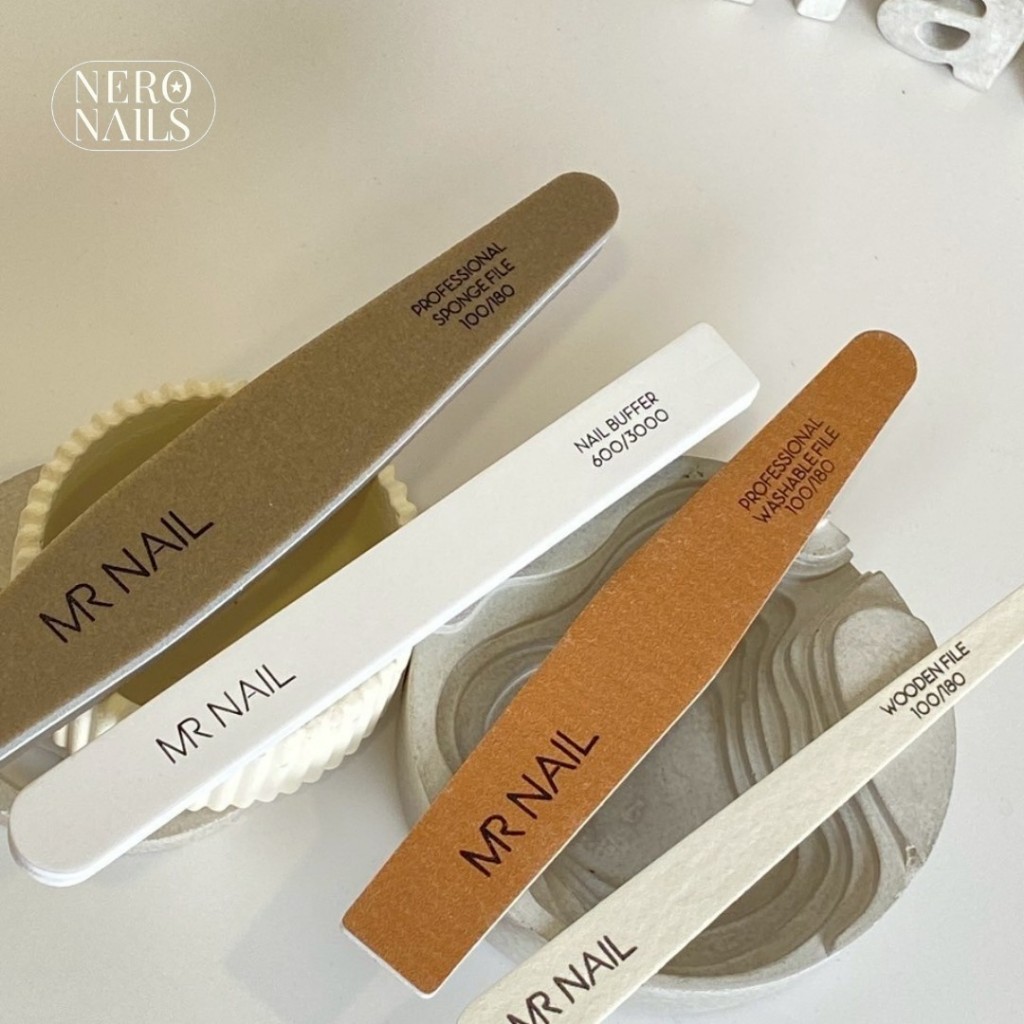 MR.NAIL ตะไบเล็บเกรดพรีเมียม (Nail File & Buffer) – 4 แบบ