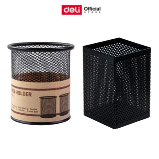 กล่องใส่ดินสอทรงกระบอกขนาดเล็ก (สีดำ) Deli รุ่น E9172 (จำหน่าย 1 ชิ้น) Pen Holder