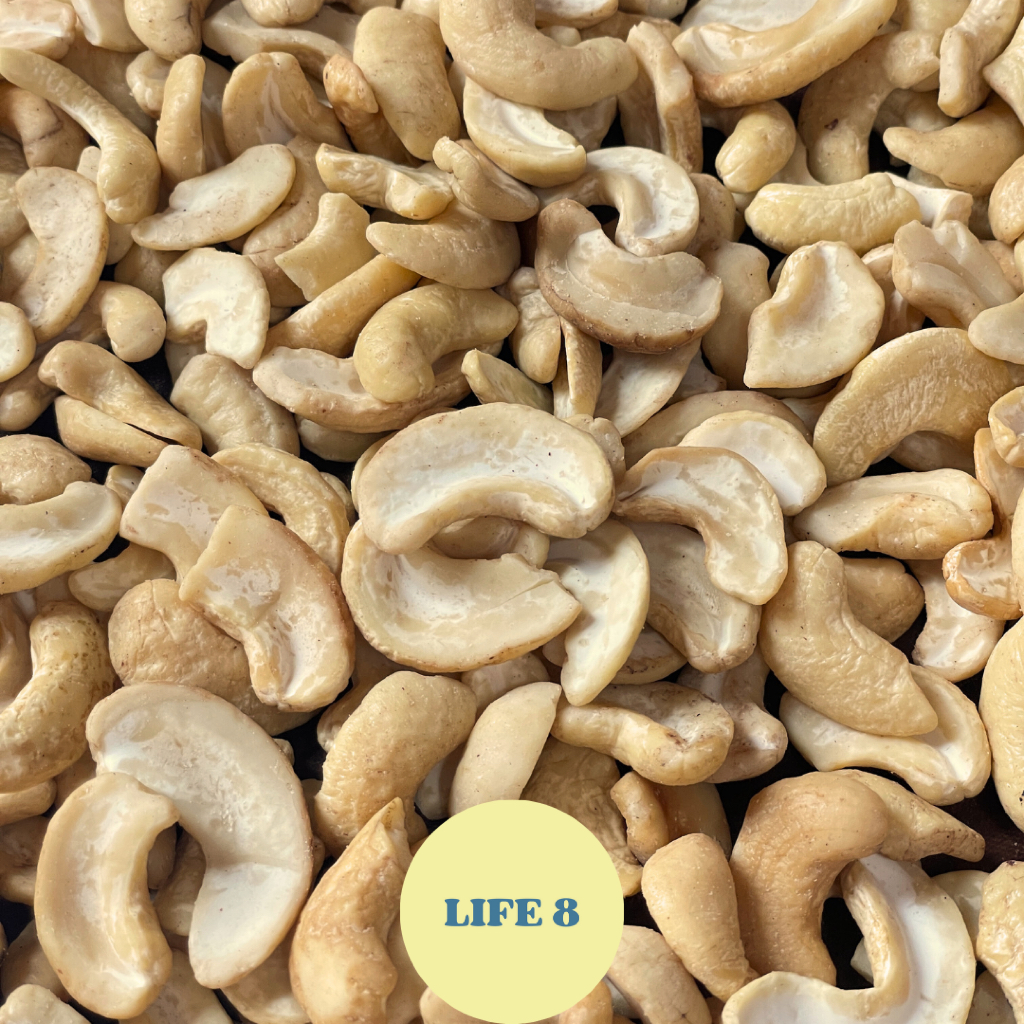 LIFE 8 เม็ดมะม่วงหิมพานต์ครึ่งซีก อบธรรมชาติ ไม่ใส่เกลือ Cashew nuts 200 g. ราคา ถูกที่สุด ดีลบีเคเค แกลเลอรีภาพที่ 3