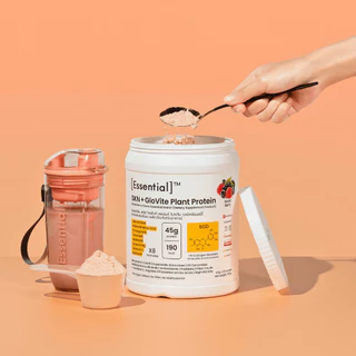 Essential SKN+ GloVite Mixed Berry Plant Protein โปรตีนพืช รสเบอร์รีรวม 1 กระปุก 900 กรัม