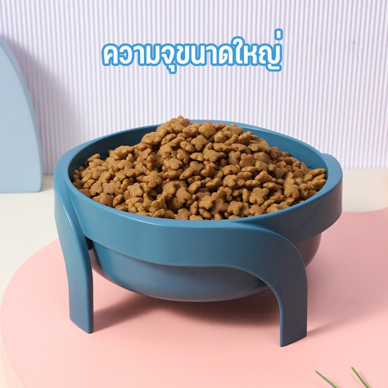 ชามกันมด แมว ชามอาหารทรงสูง ชามอาหารแมว ชามอาหารสัตว์เลี้ยง ทรงเฉียง ชามอาหารสุนัข ที่วางอาหารสัตว์เลี้ยง เครื่องให้อาหา - รูปที่ 2