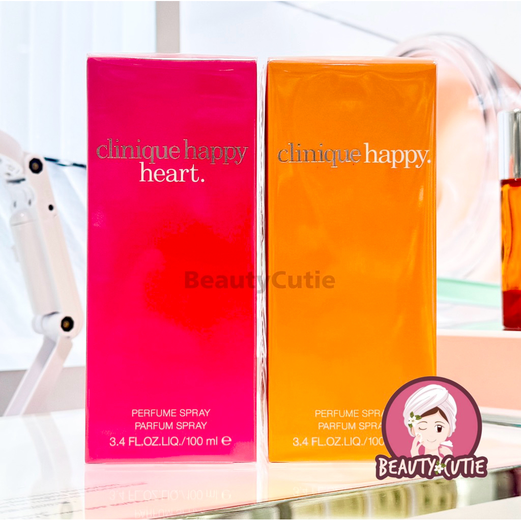 🌟Clinique Happy / Happy Heart for Women EDP 100 ml. ผลิตปี 2025🌟ป้ายคิง แท้💯 จาก King Power