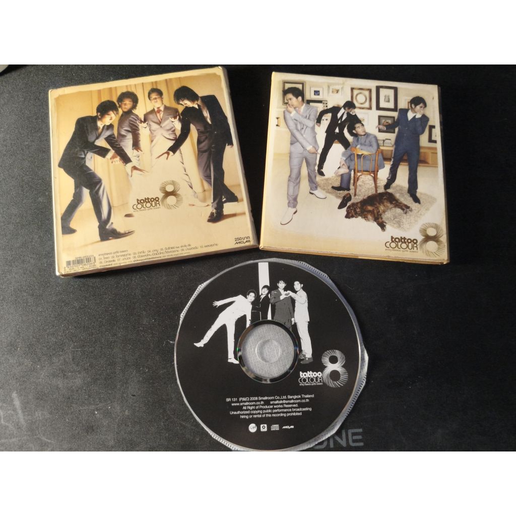 CD Tattoo Colour อัลบั้ม ชุดที่ 8 จงเพราะ สภาพสวย เพลงเพราะ