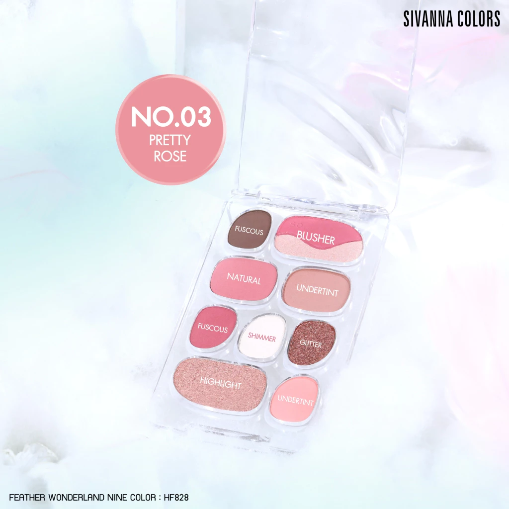 Sivanna Colors Feather Wonderland Nine Color HF828 อายแชโดว์ thumbnail 7