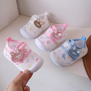 Babyonline(X009)2F1-2 (โปรลับลูกค้าใหม่ 5.- ส่งด่วน1วัน)รองเท้าเด็กหัดเดินพื้นนุ่มมีเสียง กันลื่น