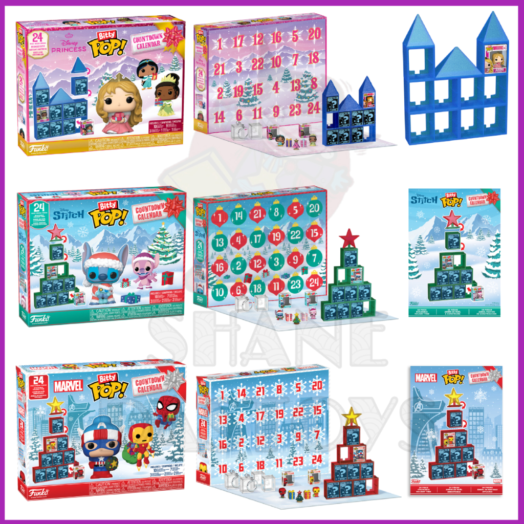 {PRE-ORDER} Funko Bitty Pop! Display : Batman, Cinderella, Hogwarts, Pixar, Spider-Man, Death Star, Countdown Calendar ราคา ถูกที่สุด ดีลบีเคเค แกลเลอรีภาพที่ 8