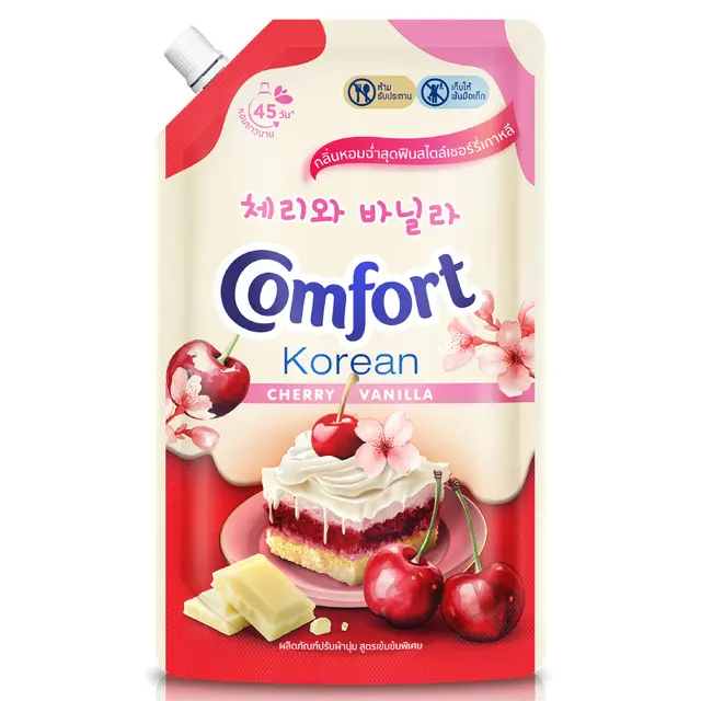 Comfort คอมฟอร์ท เกาหลี ดีไลท์ ปรับผ้านุ่มสูตรเข้มข้น กลิ่นเชอร์รี่และวานิลลา ขนาด 470มล./1050มล.