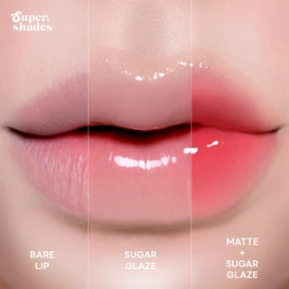 SuperShades Sugar Glaze Lip Coating ลิปโค้ท ปากเคลือบน้ำตาล ลิปล็อคสี ท็อปโค้ท ลิปกลอสใส ไม่มีน้ำหอม