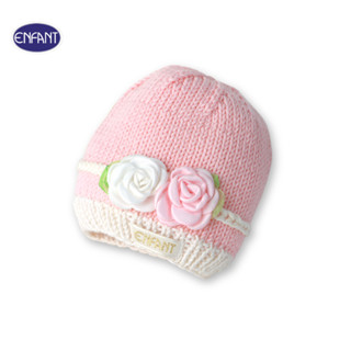 ENFANT (อองฟองต์) หมวกไหมพรม ดอกคามิเลีย สำหรับเด็ก 3-6 เดือ…