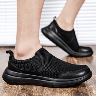 รองเท้าผ้าใบตาข่ายระบายอากาศสำหรับผู้ชาย น้ำหนักเบา สวมใส่สบ…
