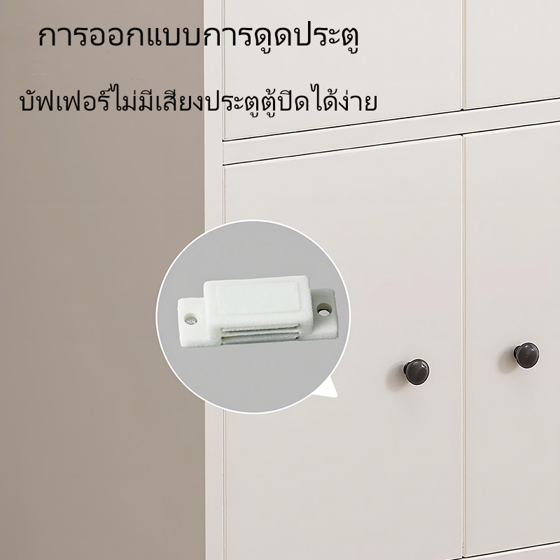 【Kreey】🔥ตู้เก็บไม้ ตู้เก็บของห้องนอน กับช่องอิสระ พื้นที่เก็บข้อมูลขนาดใหญ่ การออกแบบที่เรียบง่าย 40x34x56 CM. - รูปที่ 5