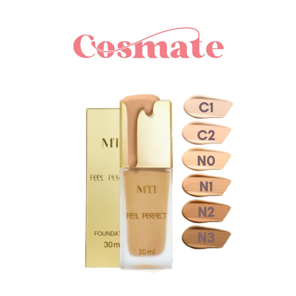 MTI Feel Perfect Foundation เอ็มทีไอ ครีมรองพื้นทองคำ