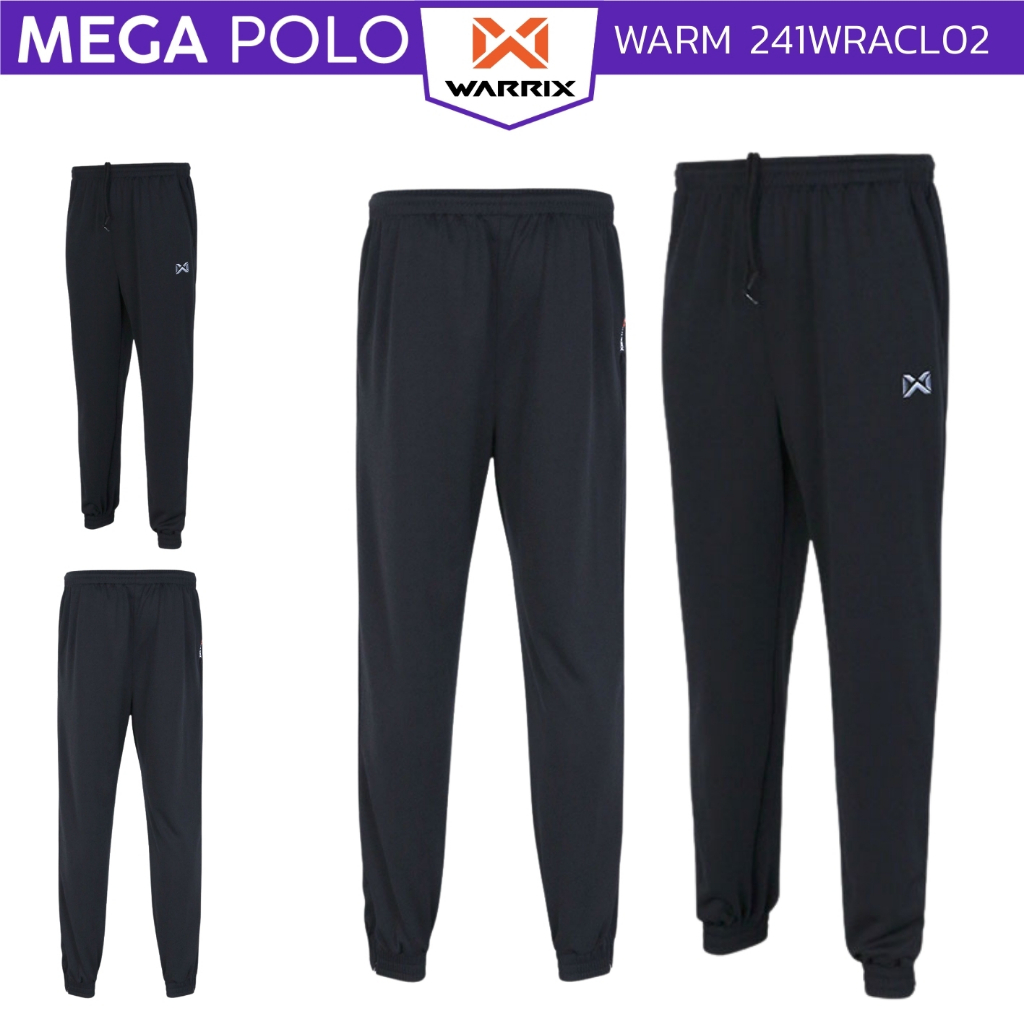 กางเกงวอร์ม WARRIX ขาจั้ม ไซส์เด็ก-ผู้ใหญ่ เอวยางยืดพร้อมเชือก 241WRACL02 241WRKCL02