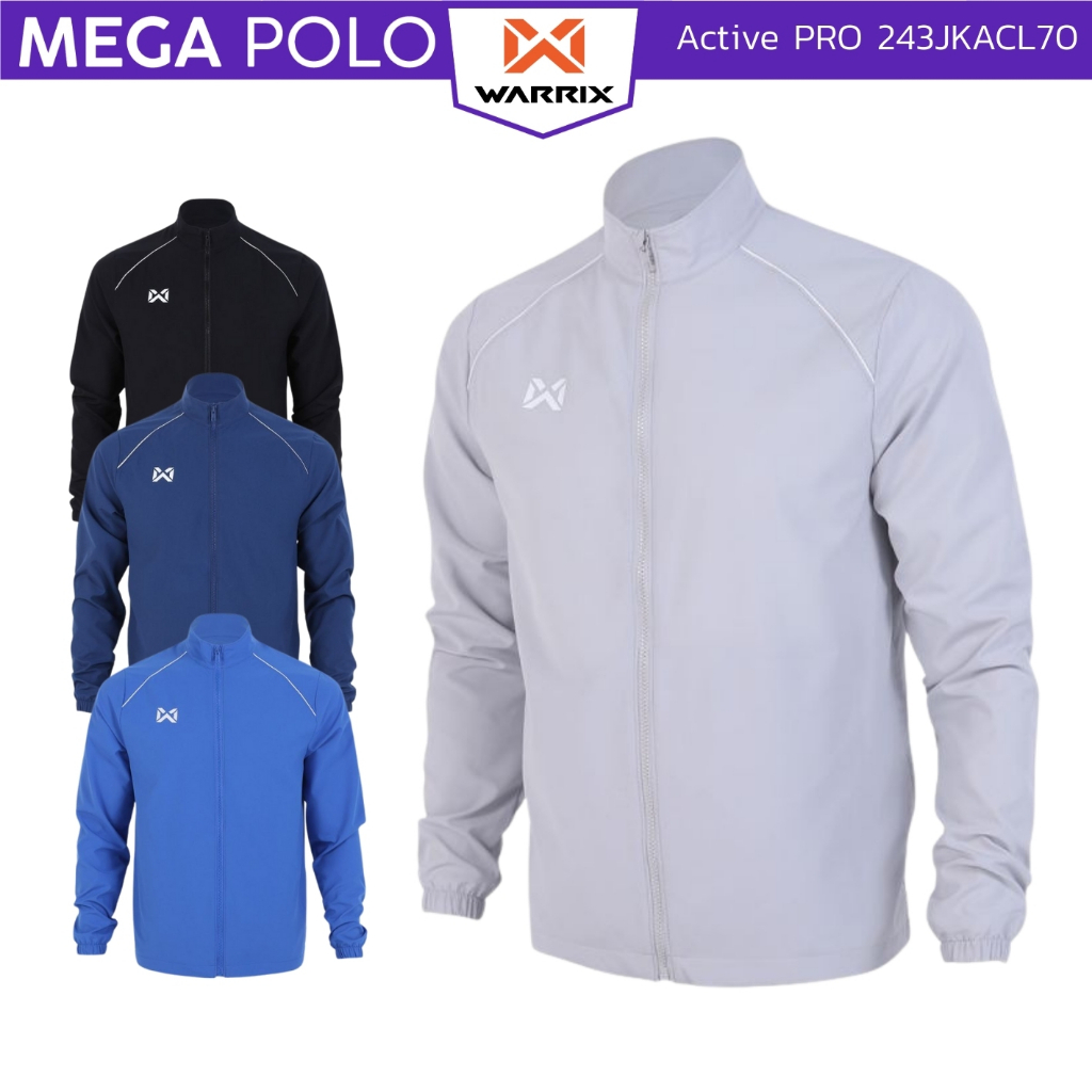 แจ็คเก็ต WARRIX Active PRO Jacket กันลม ผ้าวูเว่น 243JKACL70