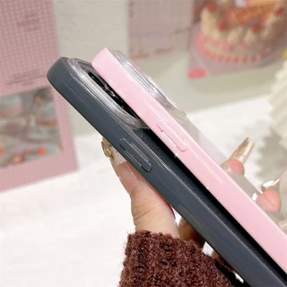 กลิตเตอร์ เคส for เคสไอโฟน 13 iphone 11 12 14 15 Pro Max เคสไอโฟน 16 pro max iphone 15 กันกระแทกกรณีฝาครอบ มาการอง case