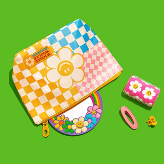 ✅พร้อมส่ง🌷Wiggle Wiggle🌷Pattern Pouch กระเป๋าซิป ใส่ของจุกจิก