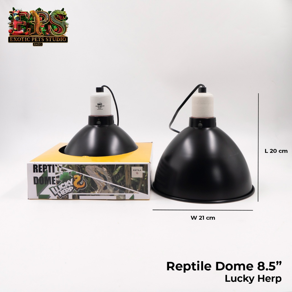 Lucky Herp Reptile Dome 8.5 Inc โคมไฟอะลูมิเนียมขนาด 8.5 นิ้ว