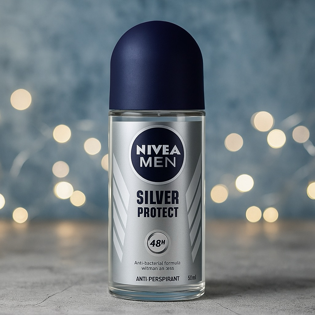 NIVEA Silver Protect Roll On 50 ML. นีเวีย ซิลเวอร์ โพรเทค โรลออน ผลิตภัณฑ์ระงับกลิ่นกาย สำหรับผู้ชาย
