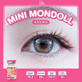 คอนแทคเลนส์🌈Mini Mondoll🌈 Brown / Gray (Kitty Kawaii) ขนาดมินิ 💖