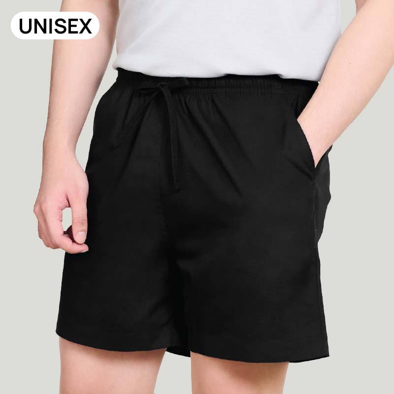 M2S Lifestyle กางเกงขาสั้น Unisex สีดำ