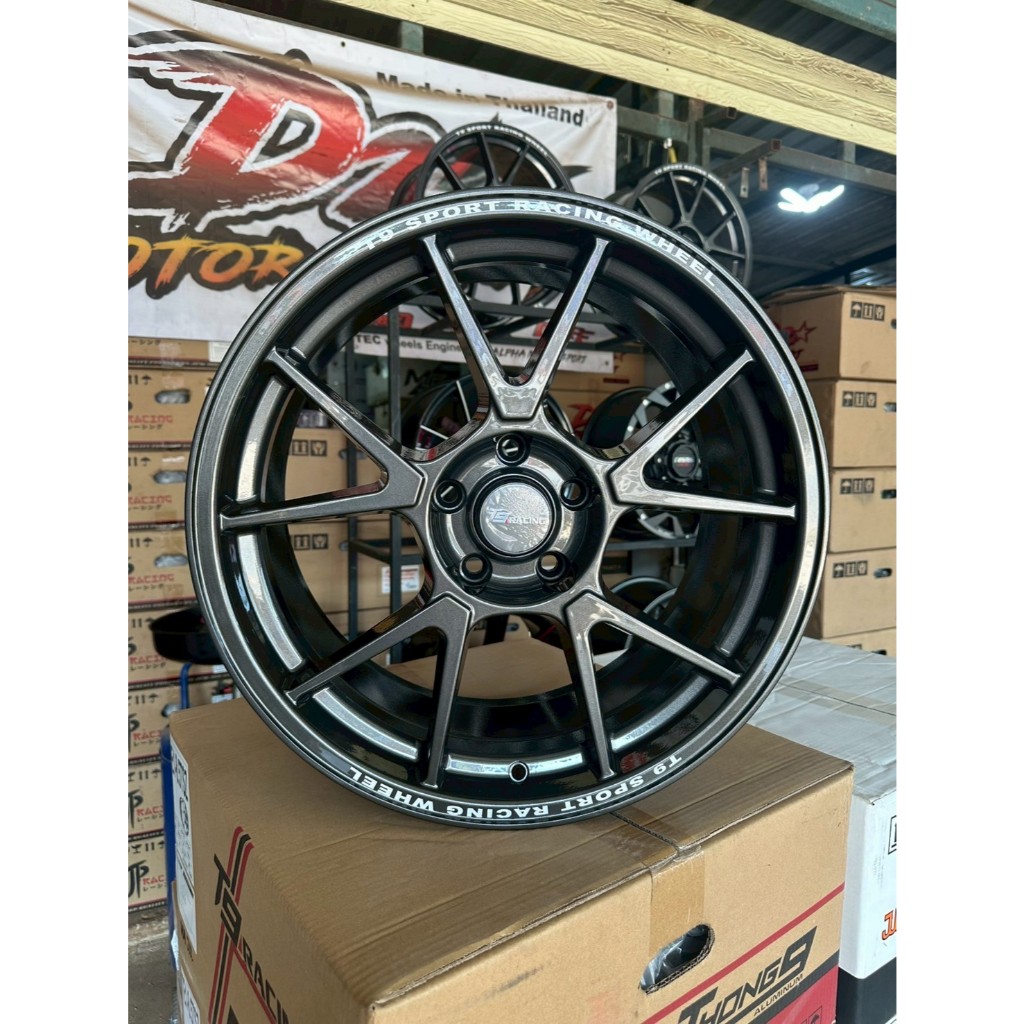 TC005 สีกัล_ขอบ 18"_6รู/139.7_Offset 38_กว้าง 8.5"_แถมฟรี จุ๊บยาง