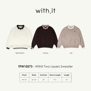 Withit Two Layers Sweater สเวตเตอร์ดับเบิ้ลเลเยอร์ - TPW10573