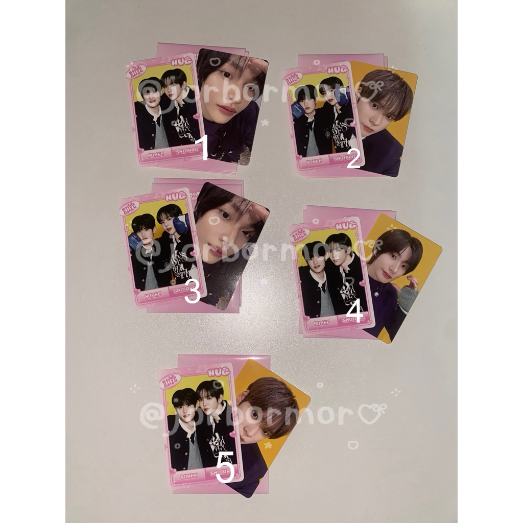 trading card riize hug (unit shotaro sohee)