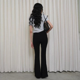 MERMAIDSTUDIO - BALLIN FLARE PANTS #8223 ขาม้าผ้ายืดกระชับ