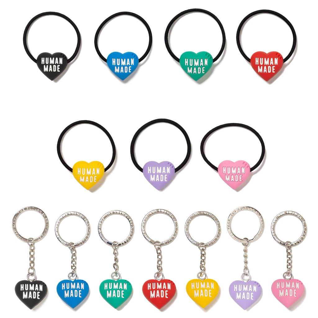 ♡彡[ของแท้💯] Human Made ♡彡 Accessories ต่างหู แหวน สร้อยคอ ยางมัดผม พวงกุญแจ จากญี่ปุ่น 🇯🇵